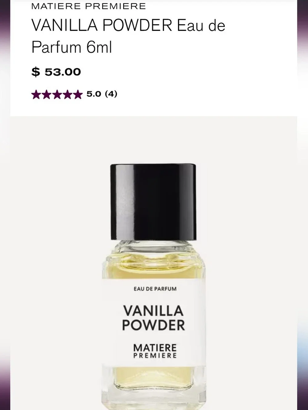 Matiere Premiere Vanilla Powder
